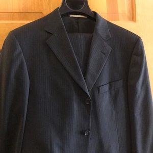 Burberry pin stripe suit